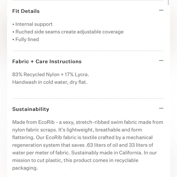 Vitamin A NWT Gemma One Piece Black Eco Rib One Piece Sexy Swimsuit XS - Picture 14 of 14